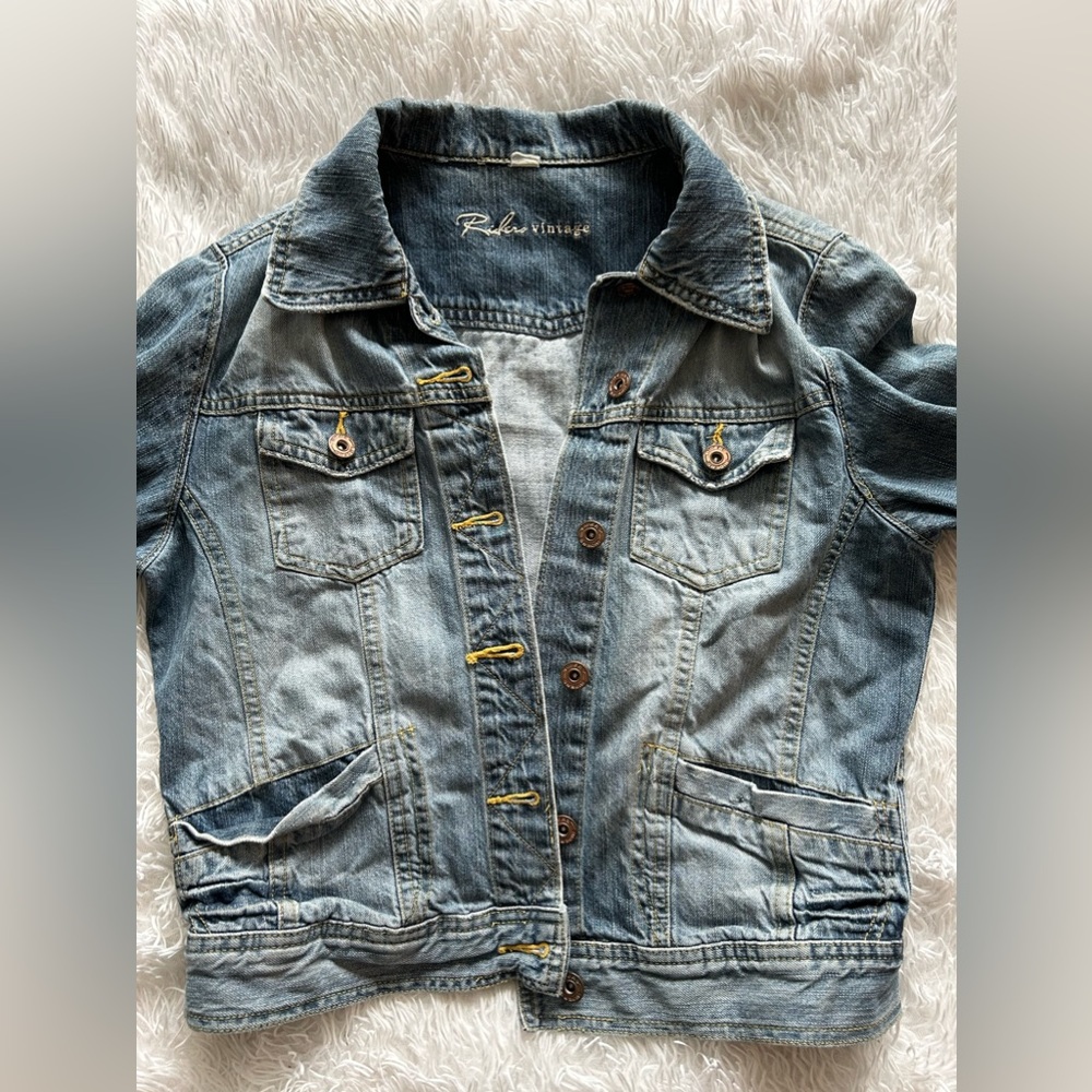 Denim Jacket, Riders Vintage, Fits like a small (maybe youth XL)